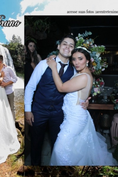 Taynara e Bruno Espelho Mágico